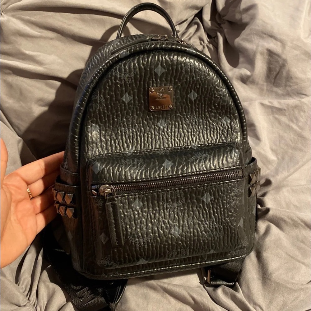 MCM studded backpack